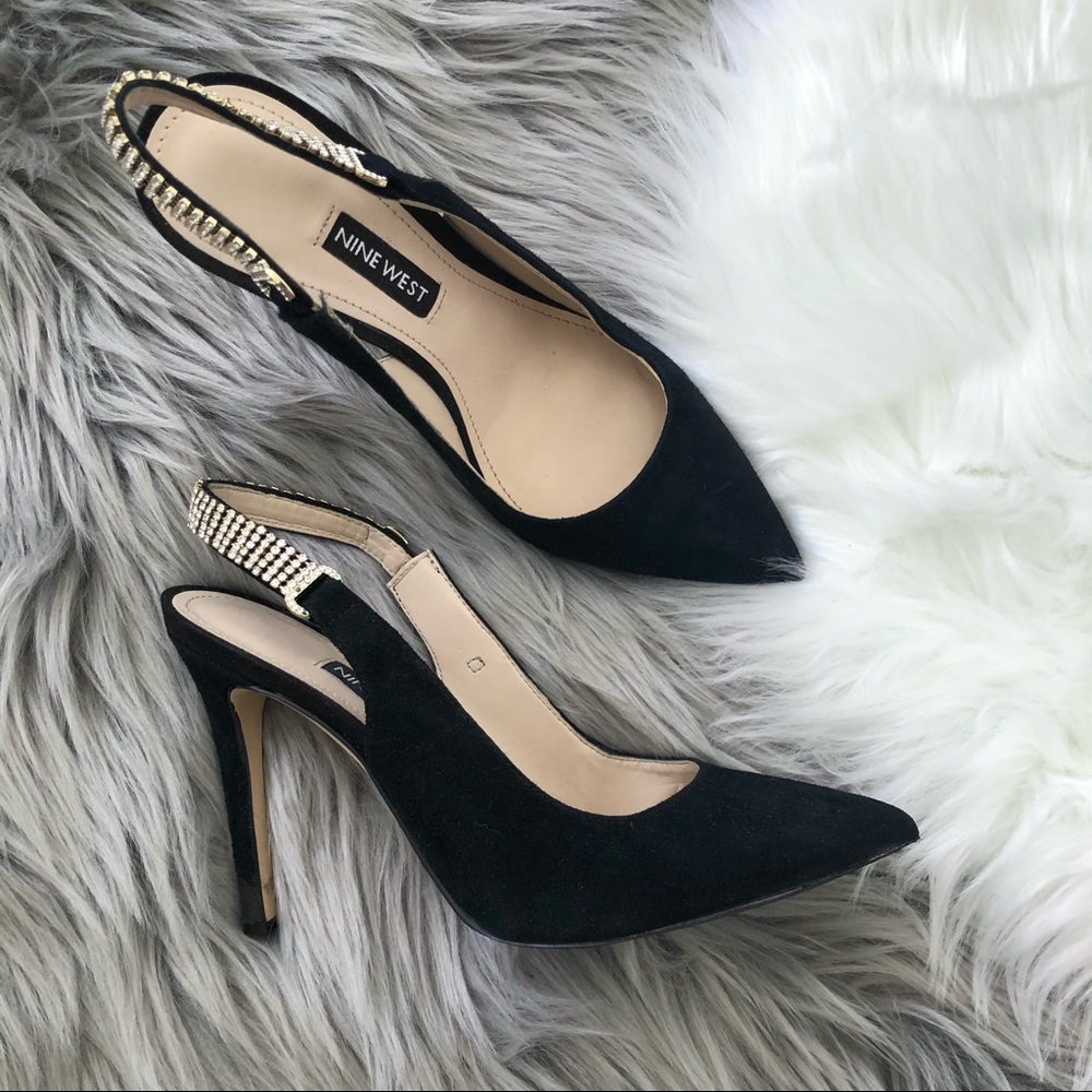 NINE WEST Tenza Pointed Toe Slingback Classic Pump